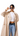 Beige Oversized Fit Long Trench Coat with Belt - FREYJA INDIA -
