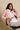 Linen Baby Pink Blazer - FREYJA INDIA -