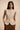 Linen Boat Neck Beige Long Waistcoat - FREYJA INDIA -