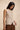 Linen Boat Neck Beige Long Waistcoat - FREYJA INDIA -