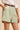 Linen Sage Green Shorts - FREYJA INDIA -