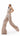 Linen Square Neck Beige Short Vest - FREYJA INDIA -