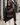 Brown Vegan Leather Trench Coat with Black Assymetric Lace Top - FREYJA GLOBAL-