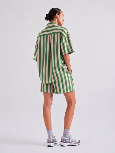 Cotton Striped Oversized Shirt