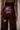 Burgundy Vegan Leather Pant