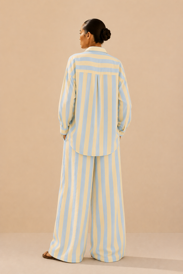 Cotton Striped Oversized Shirt