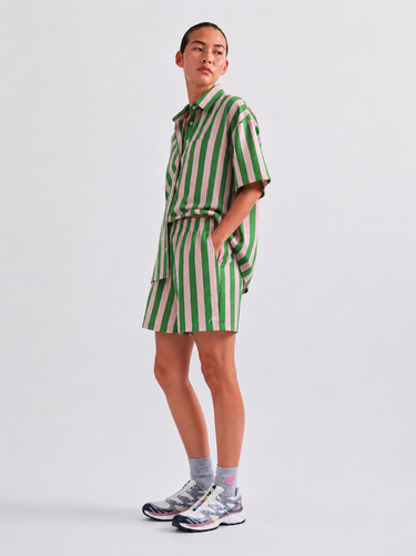 Cotton Striped Oversized Shirt