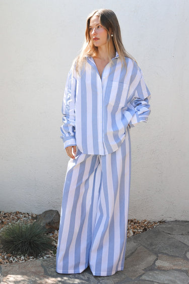 Cotton Striped Oversized Shirt