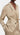 Beige Light Satin Fitted Blazer - FREYJA INDIA - 