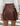 Brown Faux Leather Skirt - FREYJA GLOBAL - 