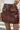 Brown Faux Leather Skirt - FREYJA GLOBAL - 
