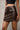 Brown Faux Leather skort with in - built shorts - FREYJA GLOBAL - 