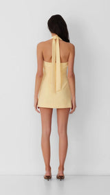 Butter Yellow Vest Dress - FREYJA INDIA - 