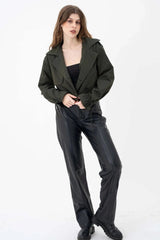 Cargo Jacket Olive Green - FREYJA INDIA - 