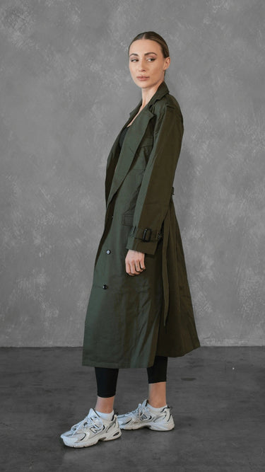 Cargo Oversized Trench Coat - FREYJA INDIA - 
