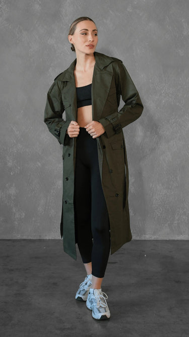 Cargo Oversized Trench Coat - FREYJA INDIA - 