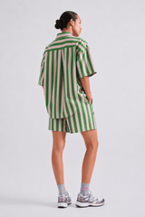 Cotton Striped Shorts - FREYJA GLOBAL - 
