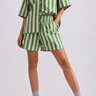 Cotton Striped Shorts - FREYJA GLOBAL - 