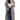 Grey Double - Breasted Long Trench Coat with Belt - FREYJA INDIA - 