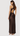 Heiress Dress - Premium Satin Brown Cross Dress - FREYJA GLOBAL - 