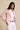 Linen Baby Pink Blazer - FREYJA INDIA - 