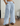 Linen Blend Baby Blue Drawstring Trouser - Loose fit - FREYJA GLOBAL-