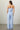 Linen Blend Baby Blue Drawstring Trouser - Loose fit - FREYJA GLOBAL-