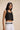 Linen Blend Black Top - FREYJA INDIA - 