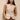 Linen Boat Neck Beige Long Waistcoat - FREYJA INDIA - 
