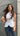 Linen Boat Neck White Long Waistcoat - FREYJA INDIA - 