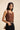 Linen Square Neck Mocha Brown Top - FREYJA INDIA - 