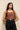 Linen Square Neck Mocha Brown Top - FREYJA INDIA - 