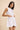Linen White Waistcoat Mini Dress - FREYJA INDIA - 