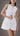 Linen White Waistcoat Mini Dress - FREYJA INDIA - 