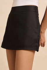 Premium Black Mini Skirt - FREYJA INDIA - 