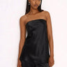 Premium Black Satin Tube Top - FREYJA GLOBAL - 