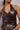 Premium Brown Vegan leather Halter neck top - FREYJA GLOBAL - 