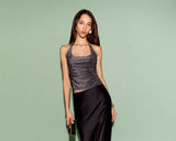 Premium Satin Black long Skirt - FREYJA GLOBAL - 