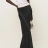 Premium Satin Black long Skirt - FREYJA GLOBAL - 