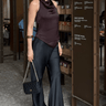 Premium Satin Black Pant - FREYJA GLOBAL - 