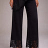 Premium Satin Black Pant with Lace - FREYJA GLOBAL - 