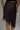 Premium Satin Brown Asymmetric Skirt with Black Lace - FREYJA GLOBAL - 