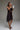 Premium Satin Brown Asymmetric Skirt with Black Lace - FREYJA GLOBAL - 