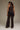 Premium Satin Brown Asymmetric Top with Black Lace - FREYJA GLOBAL - 