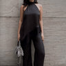 Premium Satin Brown Co - ord set with lace - FREYJA GLOBAL - 