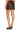 Premium Satin Brown Espresso Mini SKirt - FREYJA GLOBAL - 