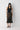 Premium Satin Brown Midi Skirt with Black Lace - FREYJA GLOBAL - 