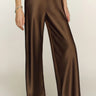 Premium Satin Brown Pant - FREYJA GLOBAL - 