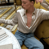 Premium Satin Champagne Oversized Shirt - FREYJA GLOBAL - 