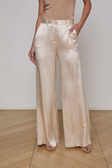 Premium Satin Champagne Pant - FREYJA GLOBAL - 
